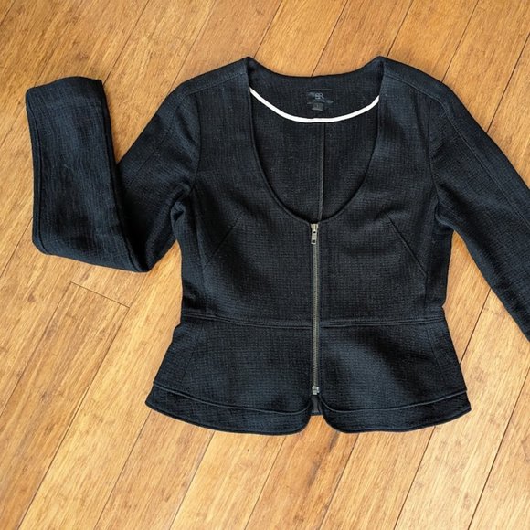 Lower price! Banana Republic Peplum zip blazer - Picture 1 of 6